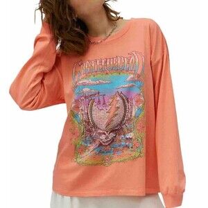 DayDreamer Grateful Dead Oversized long sleeve Graphic Band Tee Medium NWOT